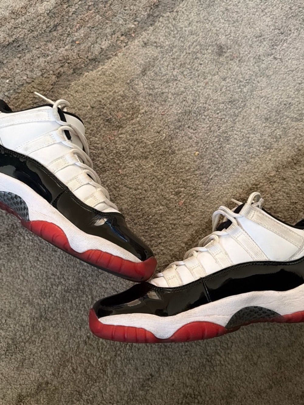 Jordan Men’s Black White Red Retro Athletic Shoes